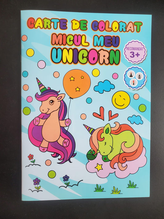 Carte de colorat "Micul meu unicorn"