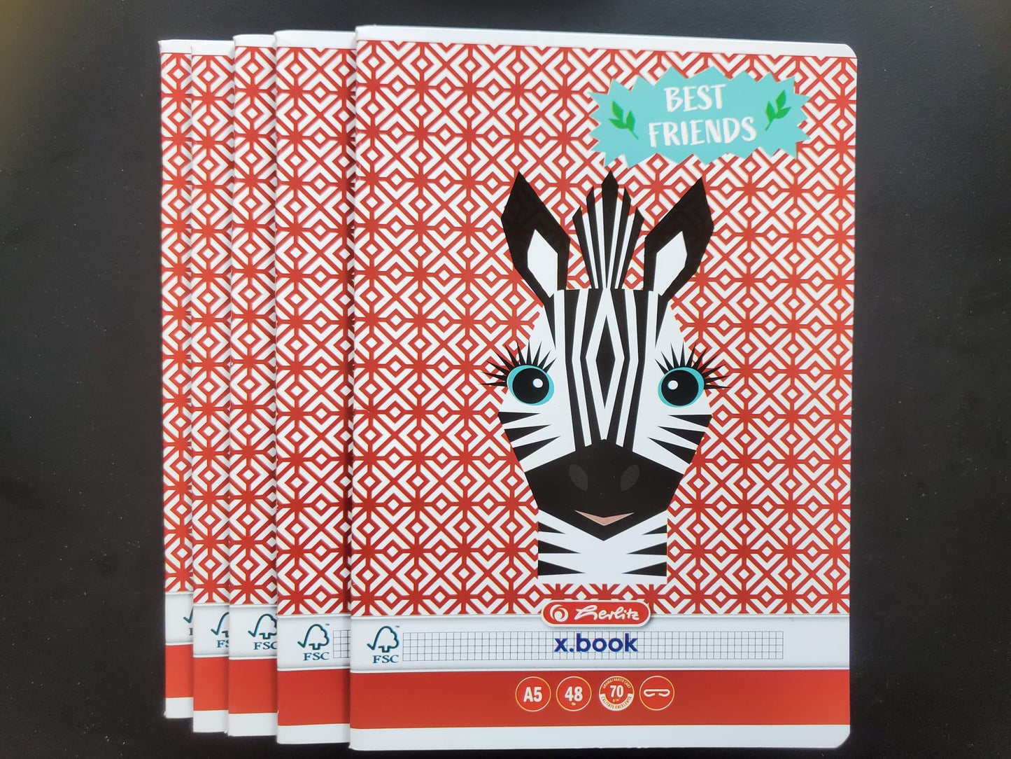 Caiet A5, 48 file, HERLITZ Cute Animals