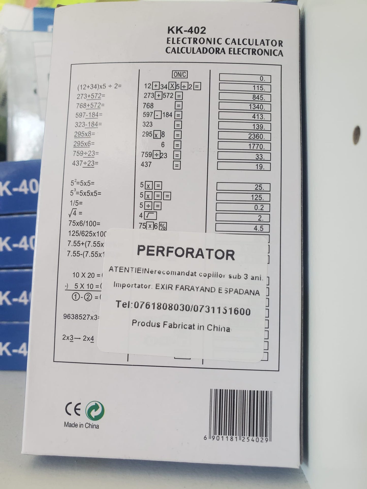 Mini calculator